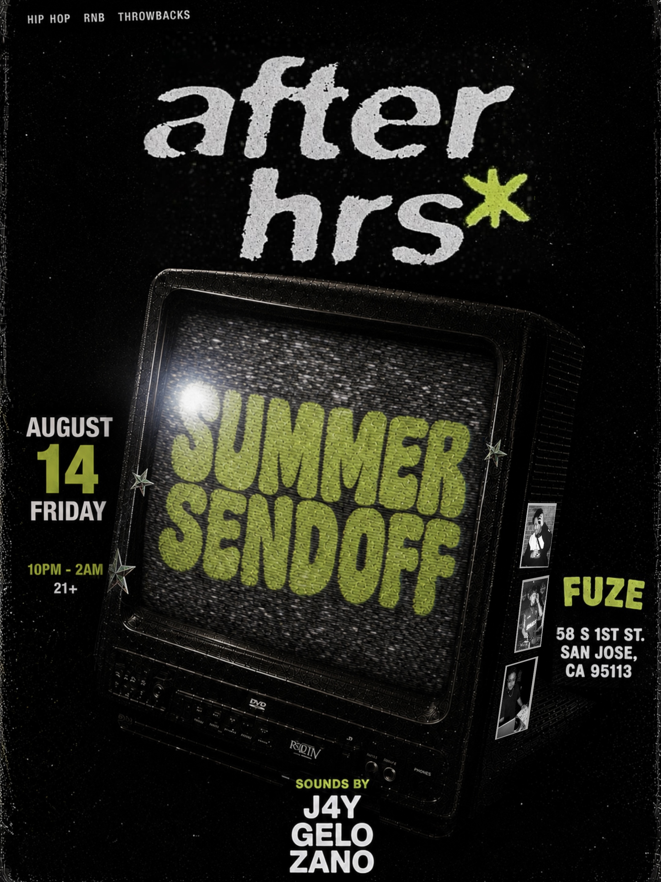 After Hrs R&B promotional flyer