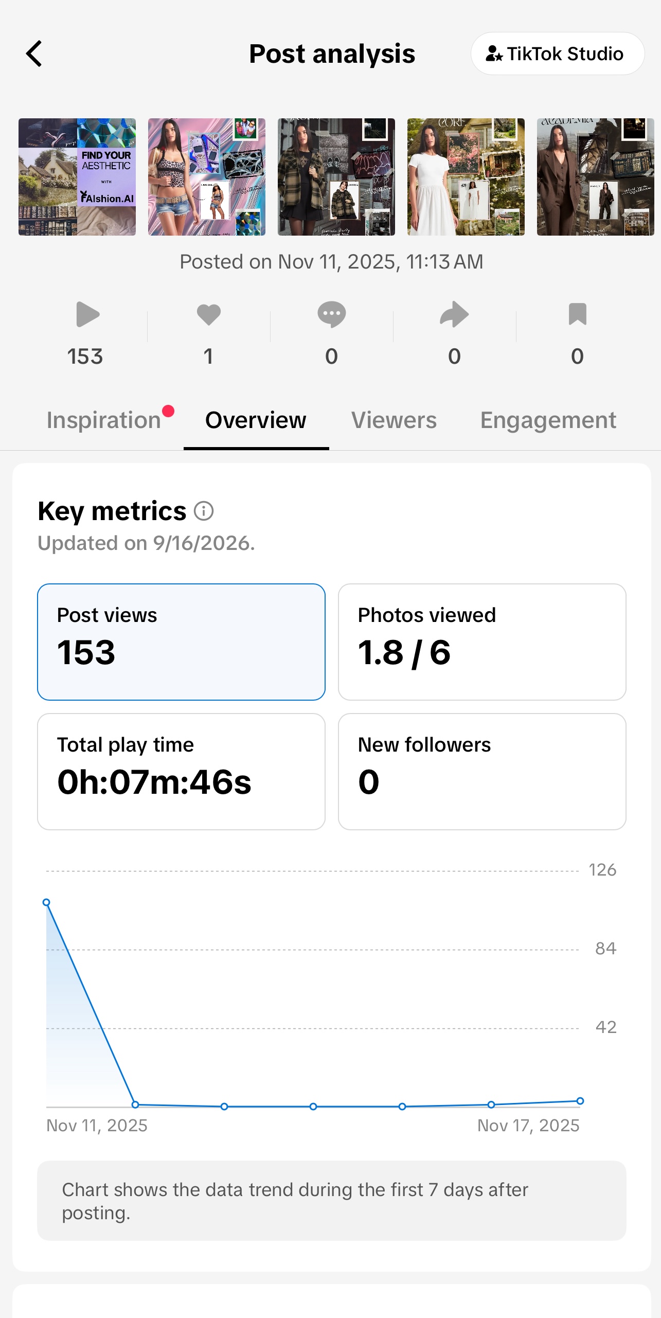 TikTok insights from previous content
